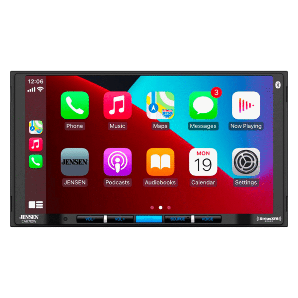 Jensen CAR70V 7" Digital Media Receiver Compatible with Android Auto and Apple CarPlay