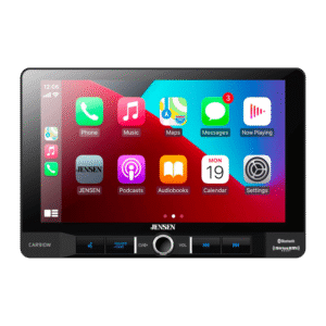 Jensen CAR910X 9 inch Mechless Multimedia Receiver with Apple CarPlay l Android Auto l SiriusXM-Ready l Built-in Bluetooth l 240 Watts MOSFET Power (60W x 4)