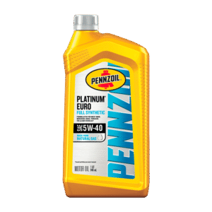Pennzoil Platinum Euro Full Synthetic 5W-40 Motor Oil, 1 Quart