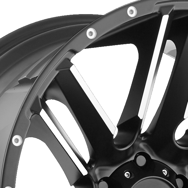 MOTO METAL® - MO978 RAZOR Satin Black with Machined Spokes - Image 2