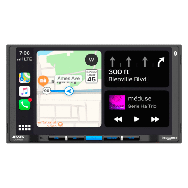 Jensen CAR70V 7" Digital Media Receiver Compatible with Android Auto and Apple CarPlay - Image 2